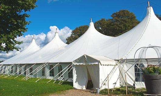 high-quality portable toilets stationed at a wedding, meeting the needs of guests throughout the outdoor reception in Kentfield